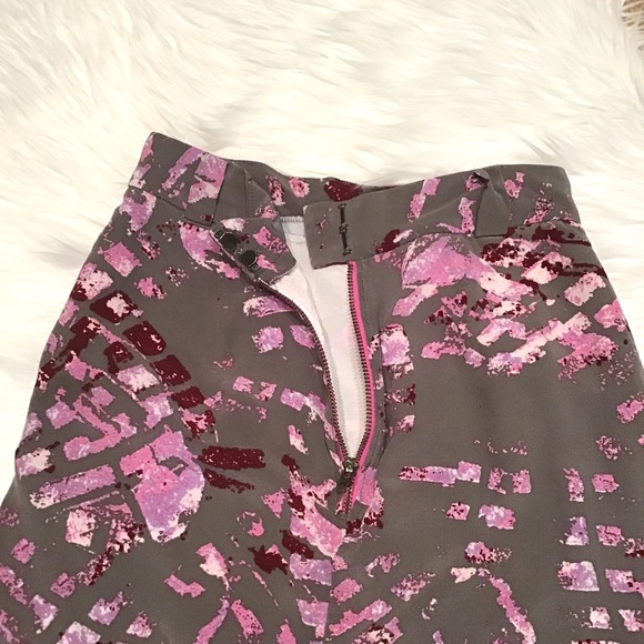 Hunter Dixon purple & gray watercolor tulip skirt - Picture 6 of 7